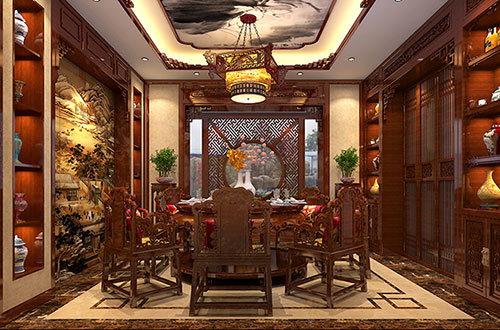 三门峡温馨雅致的古典中式家庭装修设计效果图
