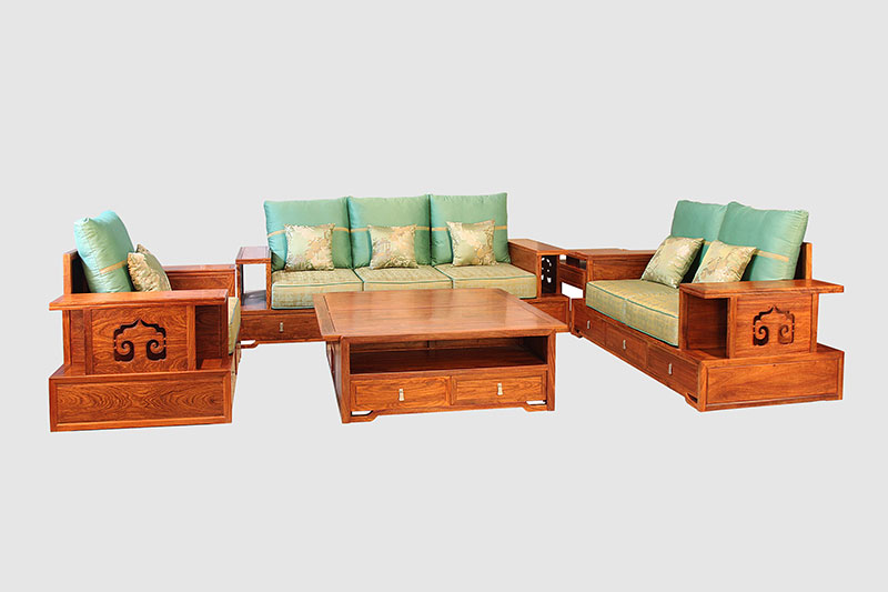 三门峡中式实木沙发简直太美了