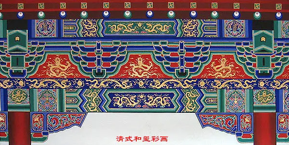 三门峡中国建筑彩画装饰图案