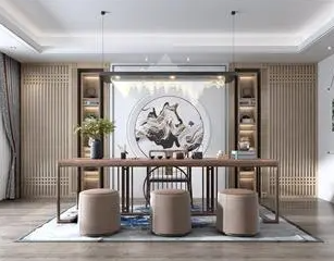 三门峡新中式风格茶室如何规划设计